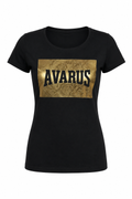 Aurea Victoria | Polera Mujer Avarus Negra y Dorada | Talla M