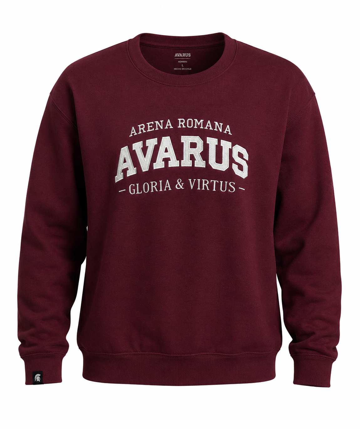 Arena Rubra | Polerón Hombre Avarus Burdeo Imperial | Talla L