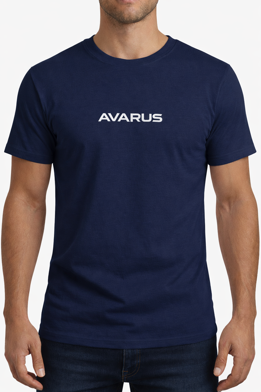 Polera Azul Marino, cuello redondo Avarus